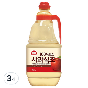 해표 사과식초, 1.8L, 3개