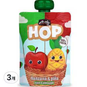 아넬라 HOP 과일 퓨레, 100g, 3개, 혼합맛(사과/파인애플)