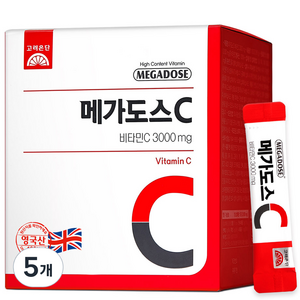 메가도스 비타민C 3000mg, 180g, 5박스