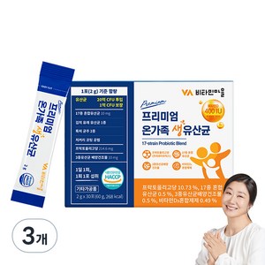 비타민마을 프리미엄 온가족 생유산균 30p, 60g, 3개