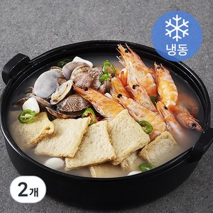 알찬해 바로바로 새우바지락 맑은 어묵탕 (냉동), 1200g, 2개