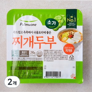 풀무원 소가 찌개두부, 290g, 2개