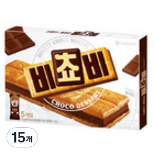 오리온 비쵸비 비스켓 5p, 125g, 15개