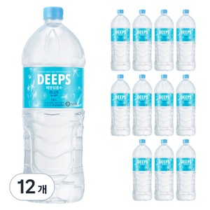 Deeps 블루 먹는해양심층수, 2L, 12개