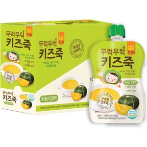 이유케어스 무럭무럭 키즈죽 100g, 단호박맛, 7개