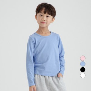 롤리트리 아동용 데일리 면스판 베이직 티셔츠