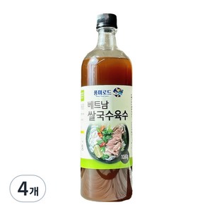 풍미로드 베트남쌀국수 육수, 1kg, 4개