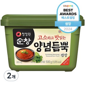 청정원순창 양념듬뿍 쌈장, 500g, 2개