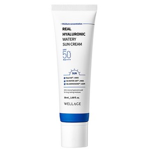 웰라쥬 리얼 히알루로닉 워터리 선크림 SPF50+ PA++++, 50ml, 1개