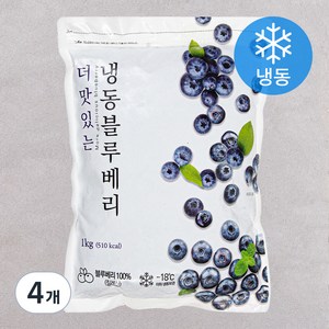 더맛있는 칠레산 블루베리 (냉동), 1kg, 4개