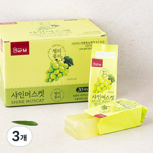 쉐프엠 젤리블리 샤인머스켓, 1.2kg, 3개