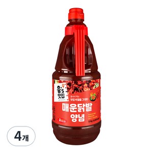 움트리 매운 닭발 양념, 1.9kg, 4개