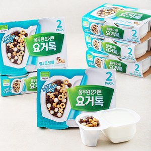 풀무원 요거트 요거톡 링&초코볼 2개입, 124g, 6개