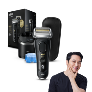BRAUN 시리즈 9 PRO+ 전기면도기 세트, 9560cc, 블랙