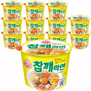 오뚜기 참깨라면 용기 110g, 12개