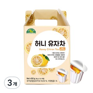 오가닉스토리 허니 유자차, 30g, 15개입, 3개