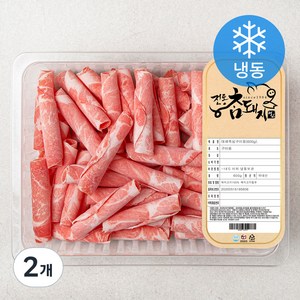 전통참돼지 한돈 대패 목심 구이용 (냉동), 600g, 2개