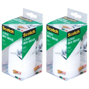스카치 매직 셀로판 테이프 세이빙팩 810R-6 18mm X 32m, 12개