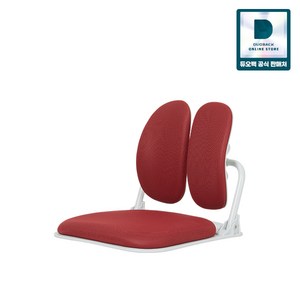 듀오백 폴딩형 패브릭 좌식의자 온돌 D-922, 레드, 1개