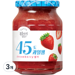 복음자리 45도 과일잼 딸기, 350g, 3개