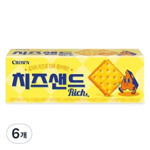 크라운 치즈샌드리치, 45g, 6개