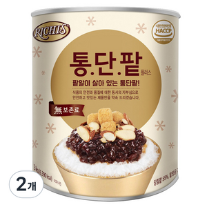 리치스 통단팥 플러스, 3kg, 2개