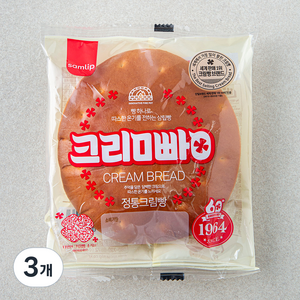 삼립 정통 크림빵, 75g, 3개