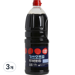 식자재왕 가쓰오풍쯔유, 1.75L, 3개