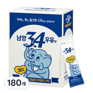 남양34 우유맛 스틱 분말, 17.2g, 30개입, 6개