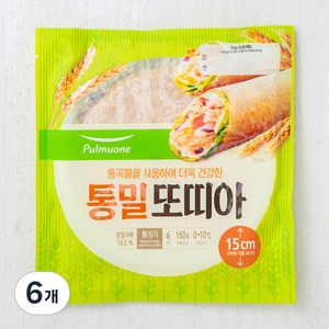 풀무원 통밀 또띠아, 150g, 6개