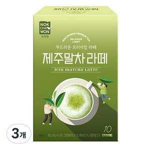 녹차원 제주말차 라떼, 18g, 10개입, 3개