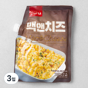 쉐프엠 맥앤치즈, 1kg, 3입