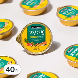 펫가드 보양대첩 하모니 캔, 혼합맛(연어/참치), 30g, 40개