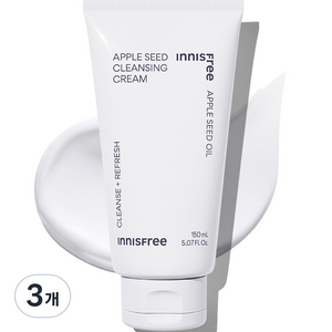 이니스프리 New 애플 씨드 클렌징 크림, 150ml, 3개