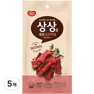 상상육포 오리지널, 30g, 5개