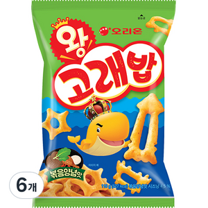 오리온 왕 고래밥 볶음양념맛, 118g, 6개