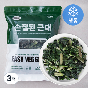 그린피아 국 & 반찬 손질된 근대 (냉동), 400g, 3팩