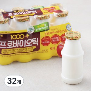 1000+ 프로바이오틱스 사과, 130ml, 32개