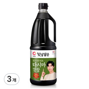 햇살담은 염도 낮춘 발효 다시마 간장, 1.7L, 3개