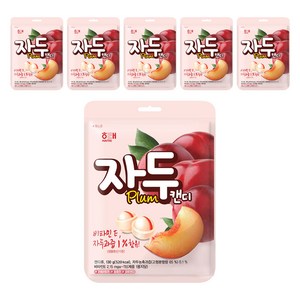 해태제과 자두 캔디, 130g, 6개
