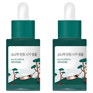 라운드랩 소나무 진정 시카 앰플, 30ml, 2개