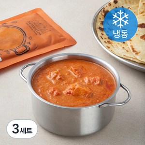 뉴델리인디안푸드 치킨마크니 180g + 버터난 180g (냉동), 3세트