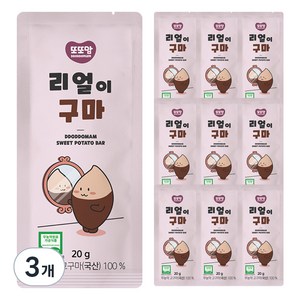 또또맘 리얼이구마, 200g, 3개