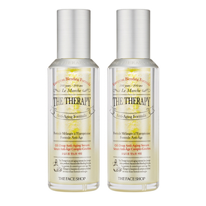 더페이스샵 더테라피 오일드롭 항노화 세럼, 45ml, 2개