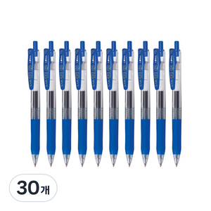 제브라 중성펜 사라사클립 JJB15 0.7mm, 청색, 30개