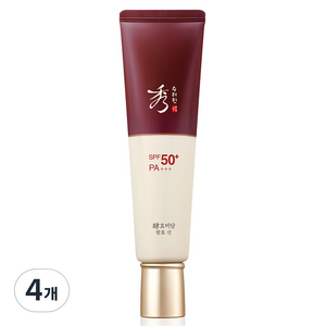 수려한 효비담 발효 선크림 SPF50+ PA+++, 60ml, 4개