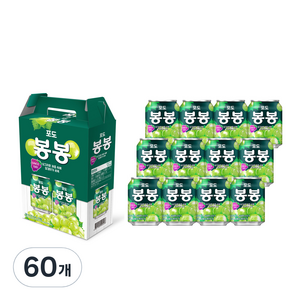 해태htb 포도 봉봉, 238ml, 60개