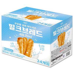 키즈웰 밀크 브레드 24p, 768g, 1박스