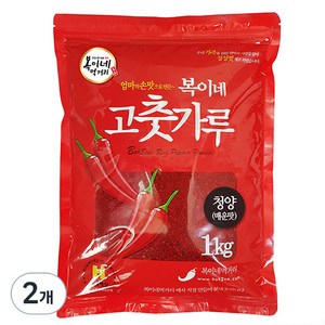 복이네먹거리 청양 고춧가루 김치용, 1kg, 2개