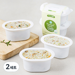 얌이밀 만12~14개월 소고기모듬버섯무른밥 200g + 소고기치즈양송이무른밥 200g + 소고기시금치과일무른밥 200g A세트, 600g, 2세트